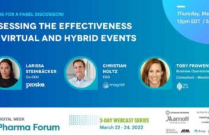 Wie effektiv sind virtuelle und hybride Veranstaltungen? Magnid_Proske_Pharma_Forum_Graphic_web