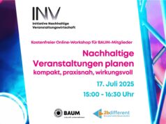 Online-Workshop über Nachhaltigkeit in der Eventpraxis