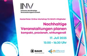 Online-Workshop über Nachhaltigkeit in der Eventpraxis