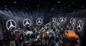Medientechnik-Spezialist Hibino Deutschland setzte Markenauftritt von Mercedes-Benz auf der IAA Mobility in Szene