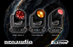 ProAudio Eventing erweitert ELATION-Bestand mit Rebel Wash 12, FUZE PFX und FUZE Wash 500